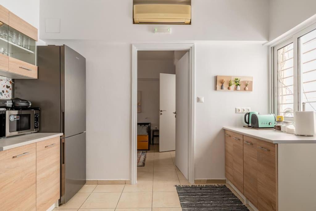 Brand New Bright Modern 6Bdr Apt-1Min To Acropolis Atena Exterior foto