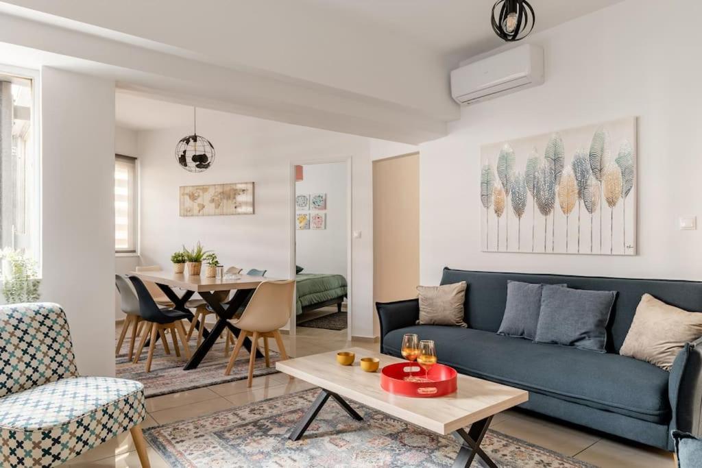 Brand New Bright Modern 6Bdr Apt-1Min To Acropolis Atena Exterior foto