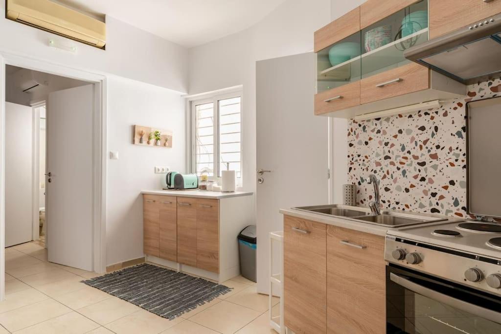 Brand New Bright Modern 6Bdr Apt-1Min To Acropolis Atena Exterior foto