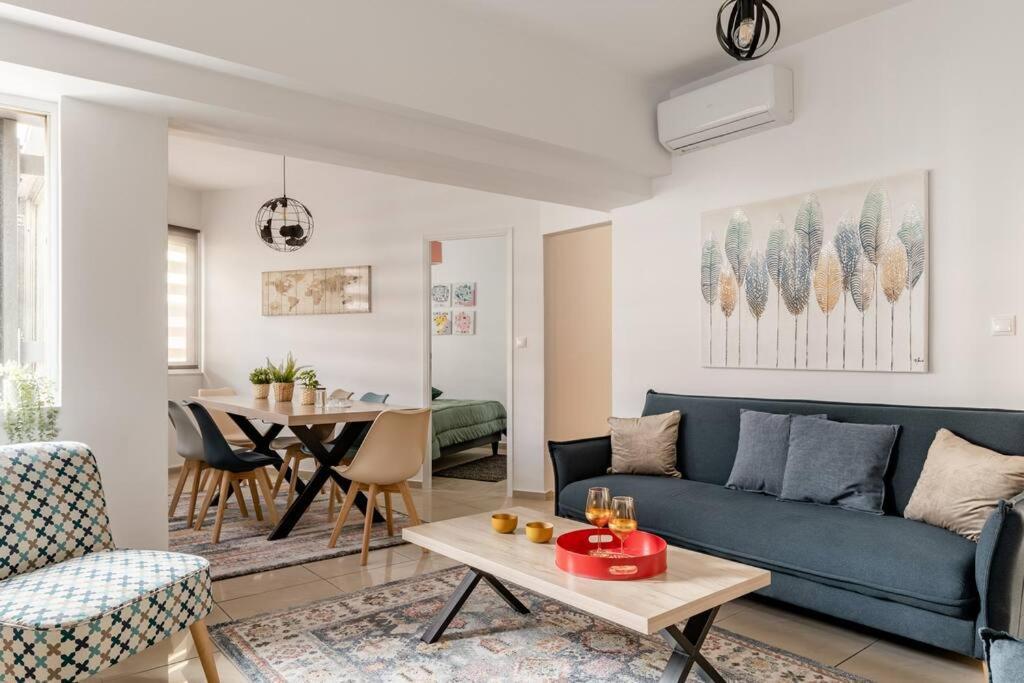 Brand New Bright Modern 6Bdr Apt-1Min To Acropolis Atena Exterior foto